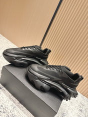 BALMAIN 26S SNEAKERS 60 MM IN BLACK CALFSKIN