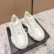 BALMAIN 26S SNEAKERS 60 MM IN WHITE CALFSKIN