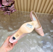 JIMMY CHOO 26S HIGH HEELS 85 MM IN LIGHT PINK MESH