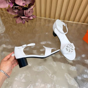 HM 26S MARQUISE SANDAL 45MM IN WHITE CALFSKIN