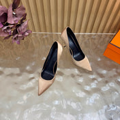 HM 26S HIGH-HEEL 80 MM IN CHAMPAGNE GOLD SATIN