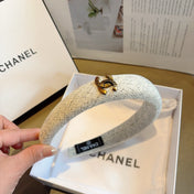 CHANEL 26S HEADBANDS IN IVORY TEXTURED FABRIC 505345
