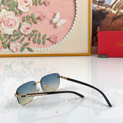 CARTIER 26S RIMLESS RECTANGULAR FRAME IN METAL 443441