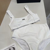MIUMIU BIKINI 25S TWO PIECE IN WHITE 742670