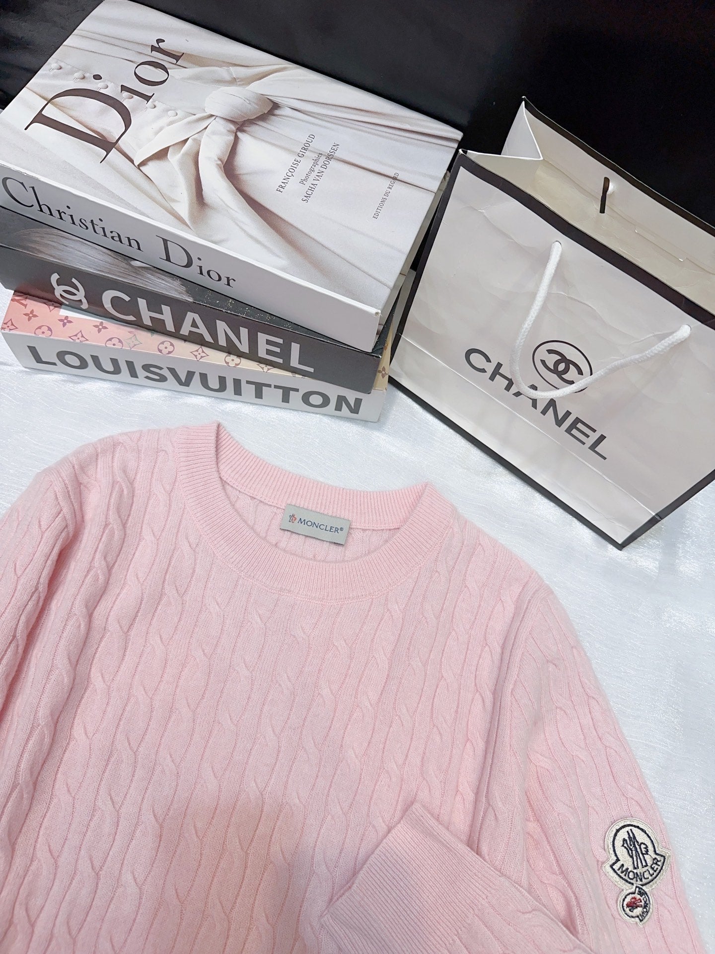 MONCLER 25S LONG-SLEEVE CREWNECK SWEATER 382