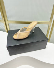 HIGH HEEL PEEP TOE IN BEIGE CREAM BREATHABLE MESH