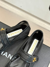 FLAT SHOES IN BLACK MESH MIX LAMBSKIN