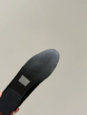 FURRY LOAFERS IN BLACK CALF HAIR