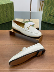 GG JORDAAN LOAFER GLOSSY WHITE LAMBSKIN