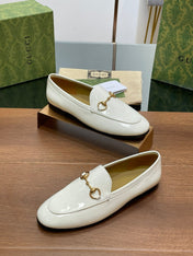 GG JORDAAN LOAFER GLOSSY WHITE LAMBSKIN