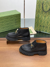 HORSEBIT ANKLE BOOTS 4.5CM IN BLACK CALFSKIN