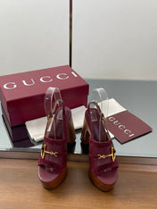 HIGH HEEL SANDALS 13 CM IN DARK RED CALFSKIN MIX SUEDUE GOLD HARDWARE