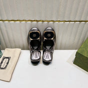 GG BALLET SUPER SLIM SILVER LAMBSKIN