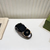 GG BALLET SUPER SLIM SILVER LAMBSKIN