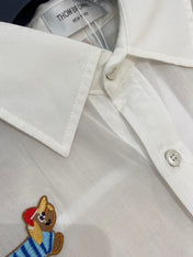 THOM INSPIRED SHIRT SET WITH DOG PRINT25S IN OXFORD COTTON 266228