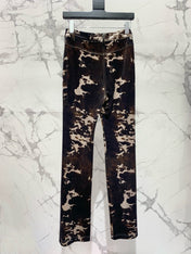 DIOR 25S CORDUROY CAMOUFLAGE PANTS STYLE 006