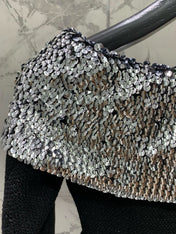 YSL 25S OFF-SHOULDER SEQUIN JACKET STYLE 185
