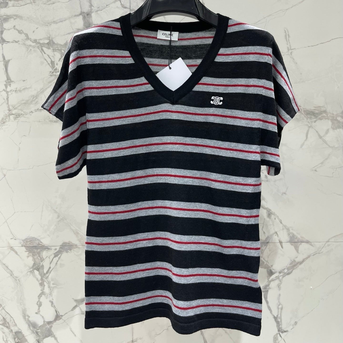 CELINE 26S V NECK SHORT SLEEVE T-SHIRT 206