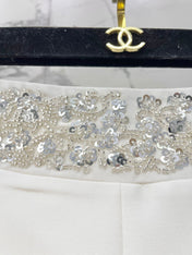 CHANEL 26S BEADED BODYCON SHORTS STYLE 1114