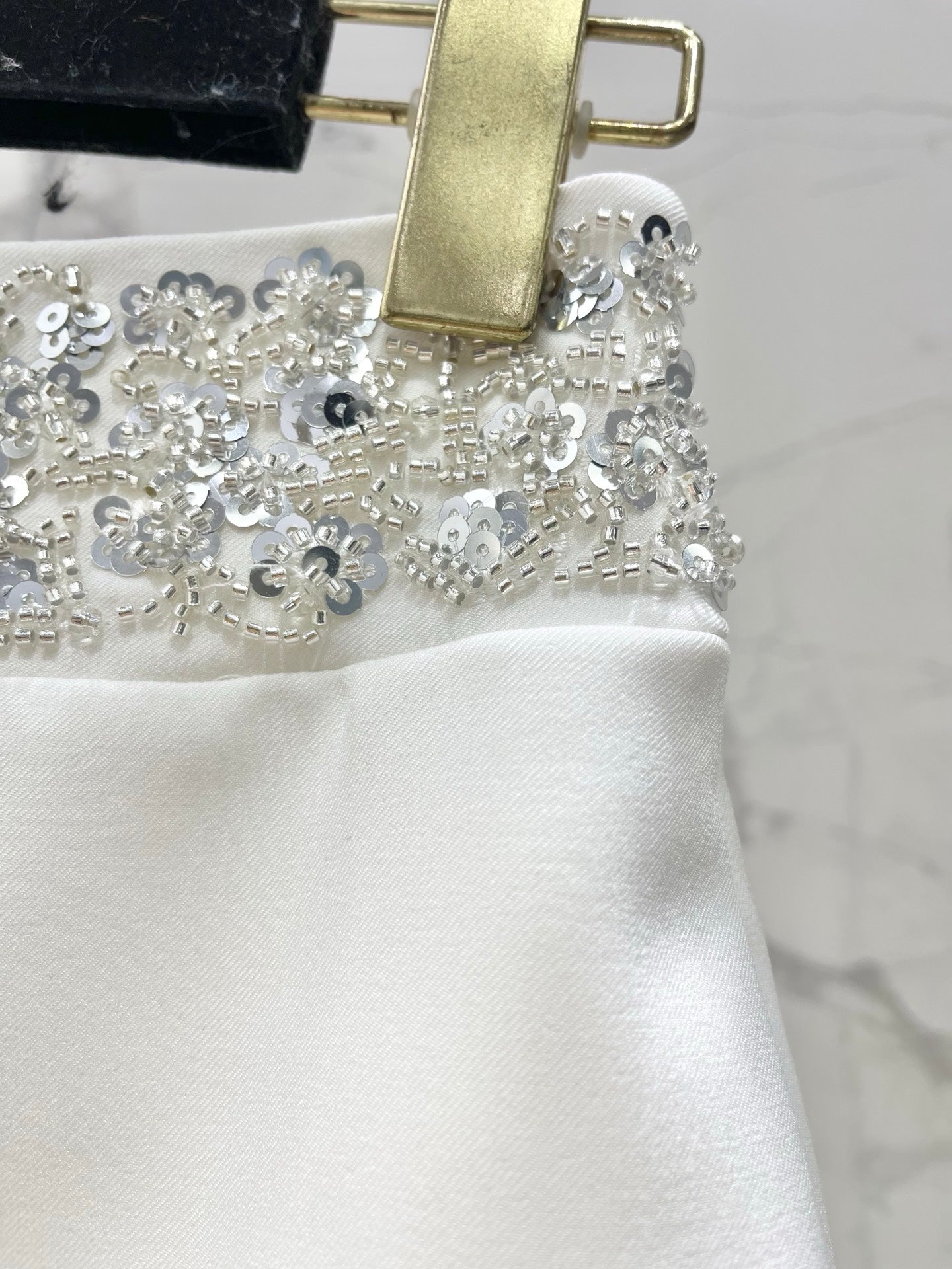 CHANEL 26S BEADED BODYCON SHORTS STYLE 1114