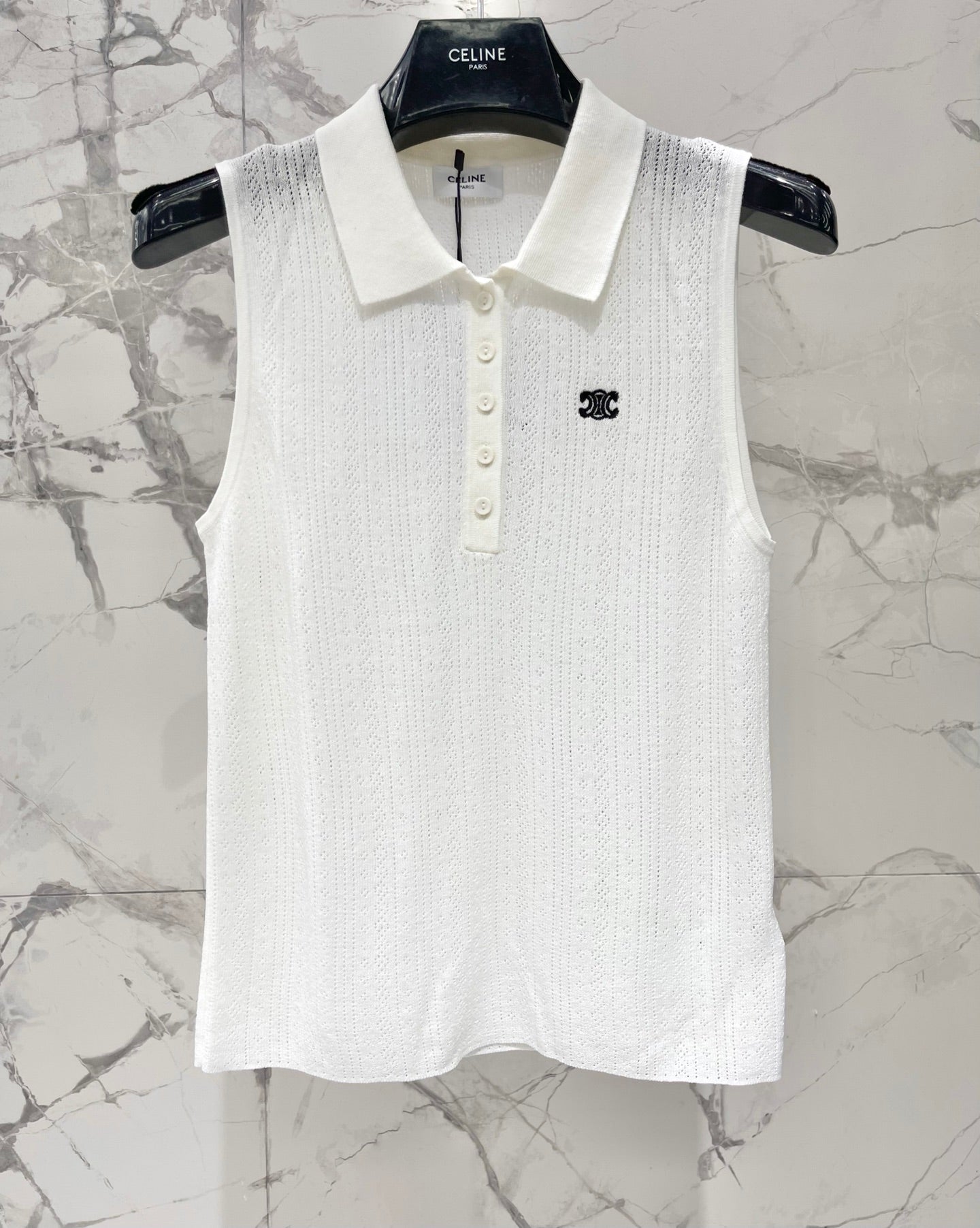 CELINE 26S KNIT POLO TANK TOP 298