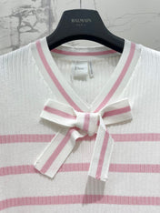 DIOR 26S SHORT-SLEEVE KNIT SWEATER 1329