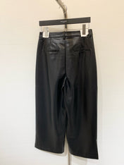 DIOR 25S LEATHER CROPPED PANTS 666