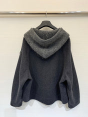 MONCLER 25S CASHMERE HOODED JACKET 201