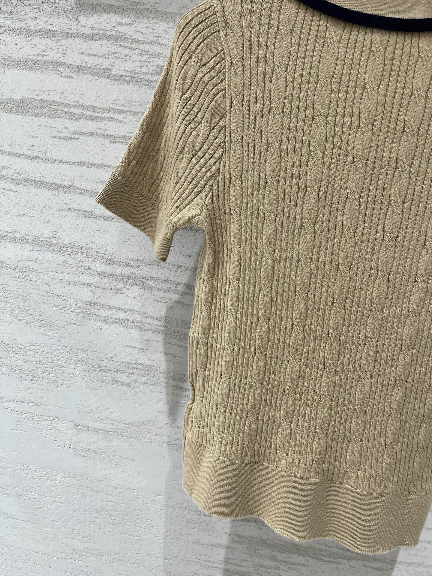 LOEWE 26S CABLE-KNIT LOGO SWEATER TOP 533