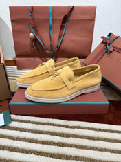 LP LOAFERS 25S IN AMBER YELLOW SUEDE