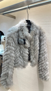CHANEL 26S SHORT FOX FUR JACKET 808