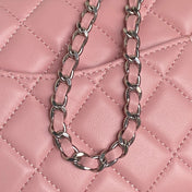 CHANEL 25S MINI FLAP BAG 18 IN PINK CALFSKIN