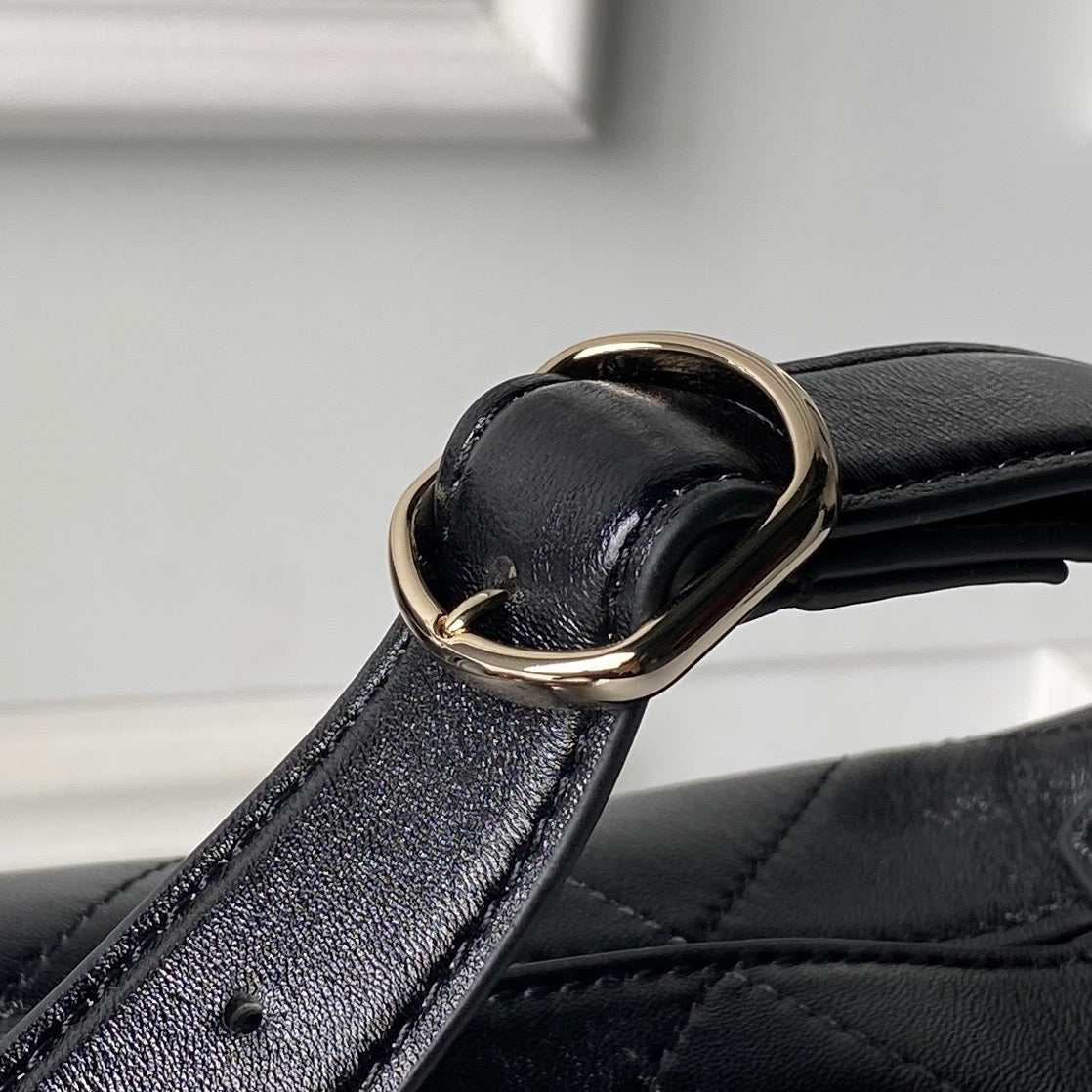CHANEL 26S HOBO BAG 23 IN BLACK LAMBSKIN
