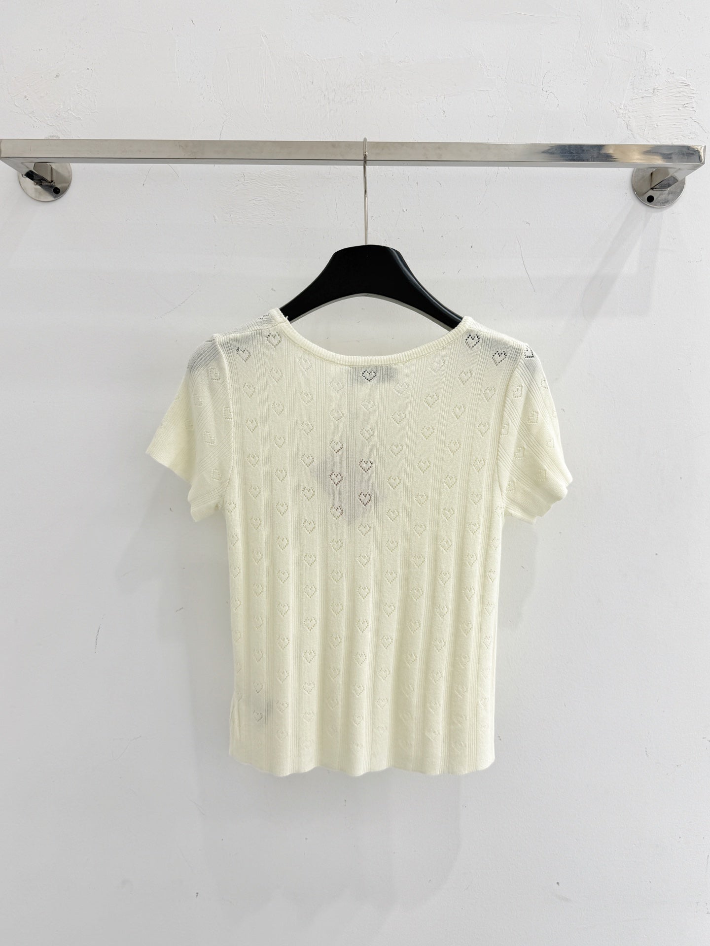 MIUMIU 26S SHORT-SLEEVED SWEATER STYLE 1076