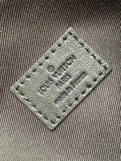 LV 25S GETAWAY MESSENGER BAG 20 IN BLACK MONOGRAM ECLIPSE CANVAS