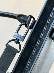 LV 25S SAC PLAT BAG 39 IN BLACK MONOGRAM ECLIPSE CANVAS