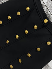 LV 25S HIGH WAIST A-LINE SHORT DRESS 263093