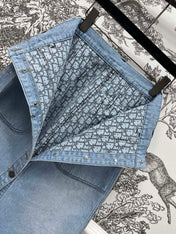 JEAN SKIRT DENIM JACQUARD DUSTY BLUE 266730
