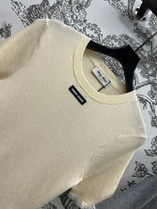 MIUMIU CROPPED KNIT FITTED TOP 268661