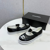 CHANEL 26S MARY JANE SNEAKERS IN BLACK CALFSKIN