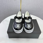 CHANEL 26S MARY JANE SNEAKERS IN BLACK CALFSKIN