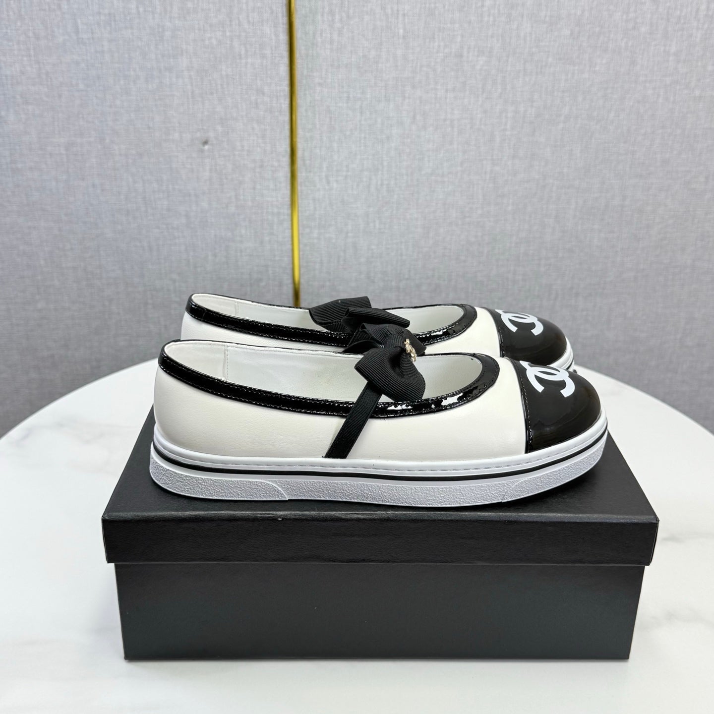 CHANEL 26S MARY JANE SNEAKERS IN WHITE CALFSKIN