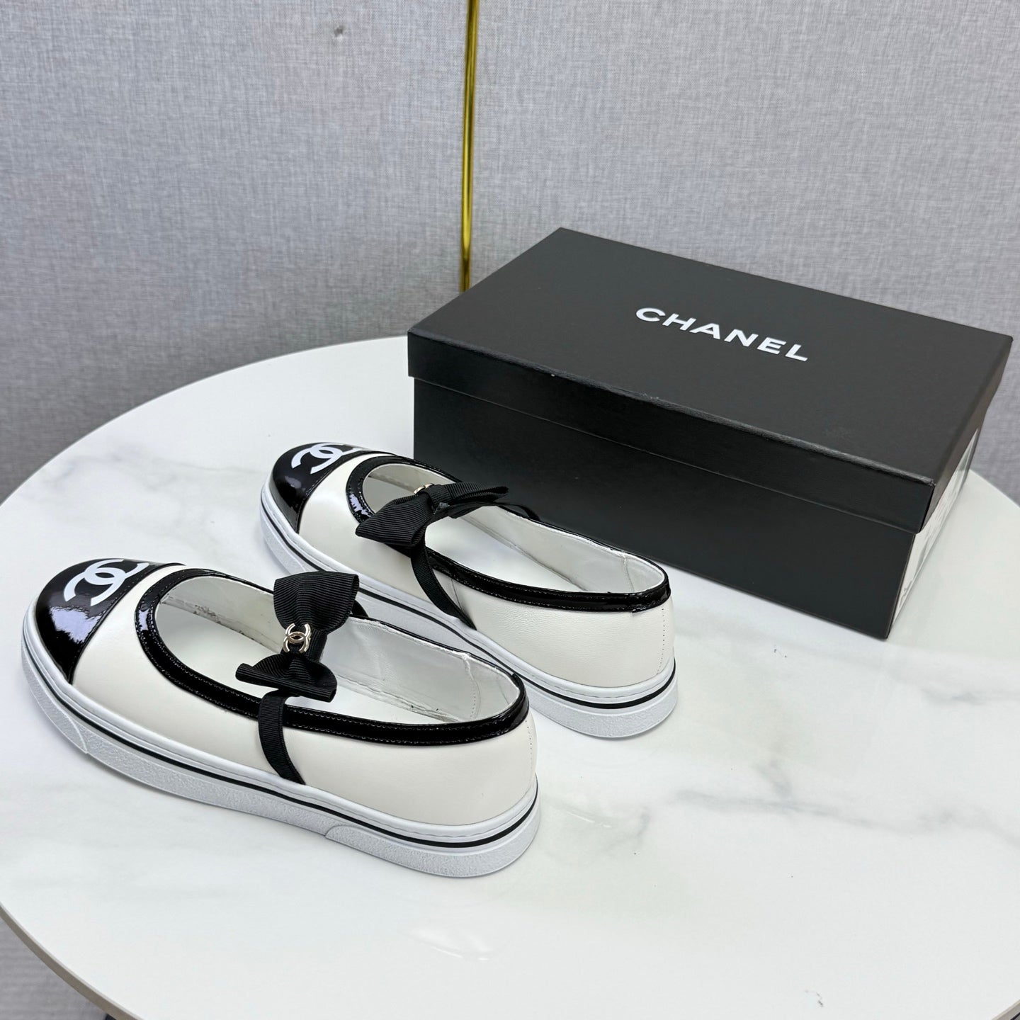 CHANEL 26S MARY JANE SNEAKERS IN WHITE CALFSKIN