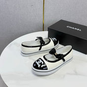 CHANEL 26S MARY JANE SNEAKERS IN WHITE CALFSKIN