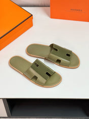 IZMIR SANDAL OLIVE MIX MOSS LAMBSKIN