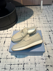 PRA SPORTY STYLE LOAFERS LIGHT GRAY CALFSKIN