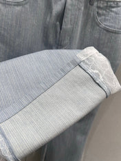 CC Flared Jeans Blue Gray Cotton