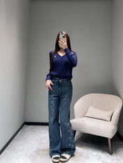 RALPH LAUREN KNITTED V-NECK SWEATER403