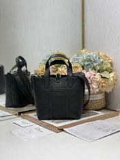 DIOR 26S TOUJOURS BAG 18 IN BLACK GRAINED CALFSKIN