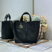 DIOR 26S TOUJOURS BAG 23 IN BLACK GRAINED CALFSKIN